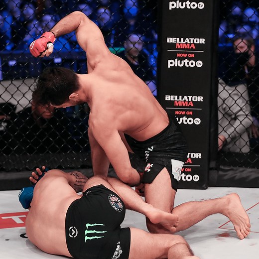 Pure brilliance fromGegard Mousasi. 🔥 The Middleweight World Champion defends his crown with an epic TKO over Austin Vanderford. #Bellator275 | Bellator MMA