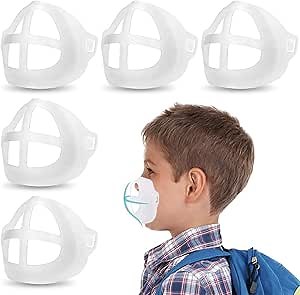 3D Face Mask Bracket Internal Support Frame for Smooth Breathing, Jisoncase Face Mask Inner Support Frame Lipstick Mask Protection Stand Mask Saver for More Breathing Space (5pcs)
