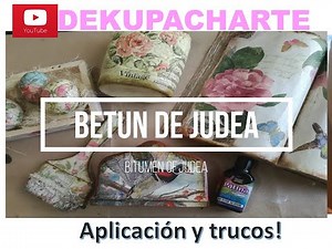 Usos del betún | Dekupacharte