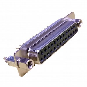 [Hot Item] D-SUB Connector, 25POS, Female, Plate Rivet Harpoon Lock Screw