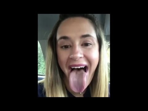 Long tongue girl 392