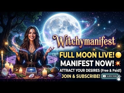 Witchy Manifest | Tarot Reader is live| JOIN SPECIAL FULL MOON NIGHT FREE & PAID TAROT SESSION 🧙‍♀️📈