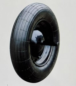 [Hot Item] 14*350-8 Air Rubber Tire with Axle for Wheelbarrow Garden Cart