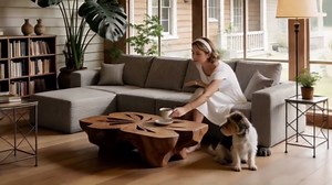 110" Modular Sectional Sofa,Modern Modular L-Shape Sofa Couch with Ottoman,Cloud Sectional Couch with Deep Seat,Boneless Couches for Living Room Bedroom (Black, Universal Left/Right Recliner)