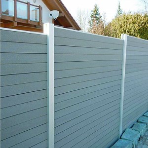 [Hot Item] Grey, Brown, Coffee or Customized Wood Powder Garden Fencing Metal Fence