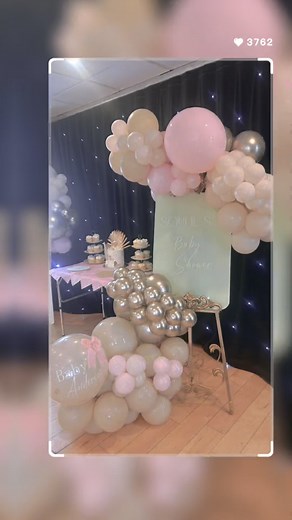 Gorgeous baby shower set up 💖💖💖 | Balloon-a-loon