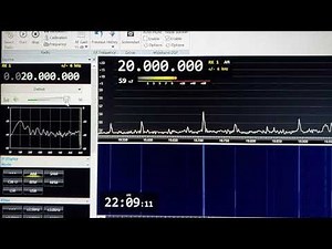 WWV time signal Colorado on 20 Mhz on Afedri SDR and SDR Console software