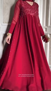 4.1K views · 1.4K reactions | Eid Fit  Red on women❤️‍ [red dress, twirls, for him, eid dress, his favourite color, eid look, trending, viral reels] #reddress #forhim #eiddress #twirling #trendingreels | Hoor Style | Facebook