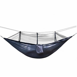 [Hot Item] Beach Hammock Outdoor Parachute Nylon Fabric Hammock with Mosquito Net