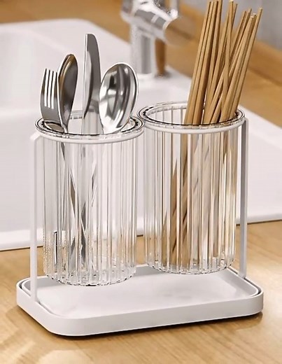 1.2K views | Transparent Plastic Utensil Organizers for Kitchen #kitchendecor #kitchendesign #kitchenware #kitchencabinets #kitchenware #KitchenGoals #kitchenhacks #KitchenEssentials #kitchenrack #kitchenorganizer | Hungry Tummy | Facebook