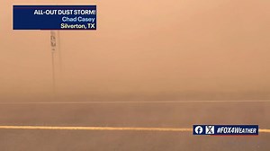 Near zero visibility right now in Silverton, TX as a raging dust storm continues! | FOX 4 Weather