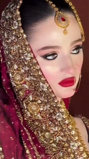 Beautiful Bold lips bride 💞🌸 #tutorial#makeup artist💄⚡