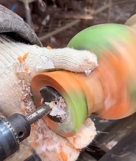 wait till the end Perfect Combination Of Driftwood And Epoxy Resin On Wood Lathe | Wood Craft
