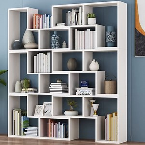 [Hot Item] Contemporary Asymmetrical Bookcase for Chic Living Room Decor