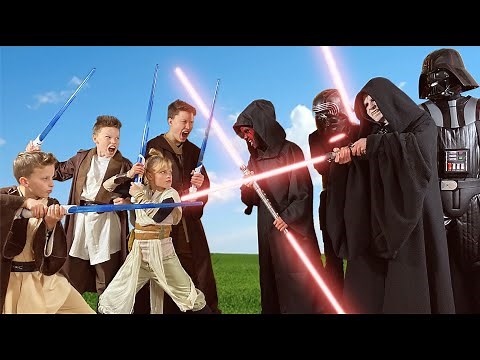 Ninja Kidz LIGHT SABER BATTLE vs The Sith!