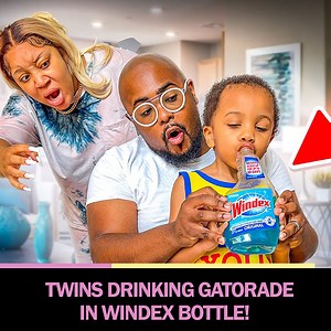 15K views · 275 reactions | Twins Drinking Gatorade from a Windex Bottle!!! Wife Freaks Out | The Jacksons of Atlanta | Facebook