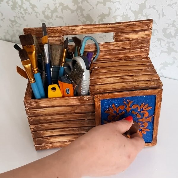 DIY How to make an organizer out of cardboard | Diy Craft Ideas