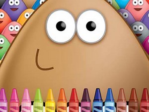 Play Pou Coloring | Free Online Games. KidzSearch.com