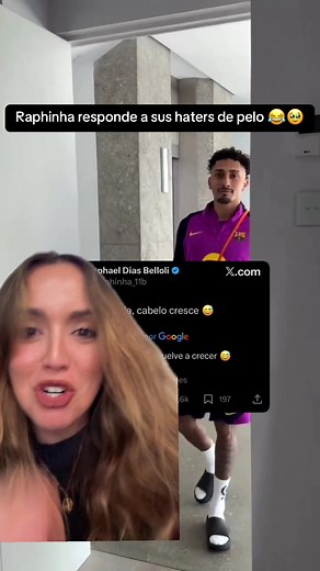 Raphinha responde a la crítica por su corte de pelo