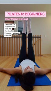36K views · 227 reactions | 10 min Pilates inner thighs workout for beginners  repeat the circuit 2-3 times #pilates | Yoga & Pilates with Sara | Facebook