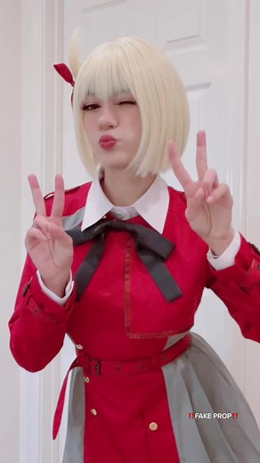 Chisato Nishikigi Cosplay - Fake Prop Warning
