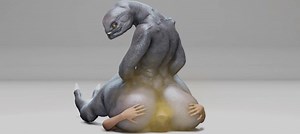 Sangheili farts on a human