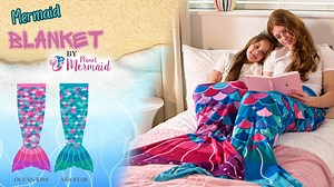 Snuggle up and stay warm with our brand new mermaid blanket! 勺勺 Choose from two enchanting colours: 勺Ocean Kiss – A beautiful pink/purple hue that glows as bright as a shining starfish. Sea Star – A soothing blue/green reminiscent of the deep, tranquil ocean. #mermaidblanket #mermaidblankets #blanket #mermaid #mermaids | Planet Mermaid | Facebook