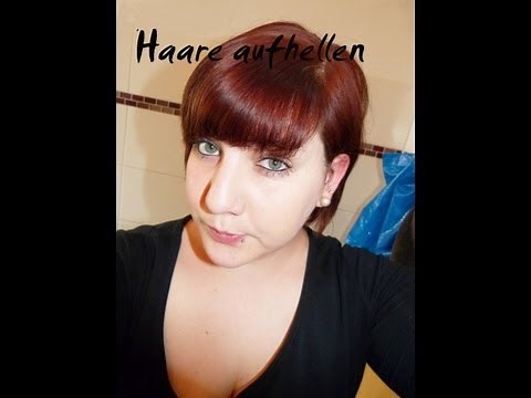 Dunkle Haare aufhellen