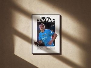 Erling Haaland Poster – Manchester City Football Art (digital Download) - Etsy UK