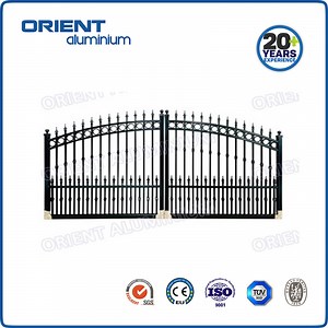 [Hot Item] Powder Coated Aluminium Safety Black Gates for Front Yards Garden