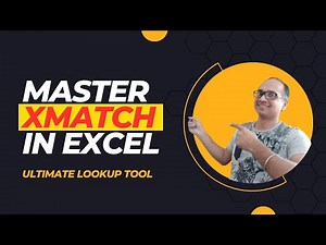 Master XMATCH in Excel: The Ultimate Lookup Tool!