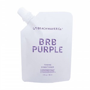 Beachwaver BRB Blonde Purple Conditioner with Pouch, Travel Size, 3 oz