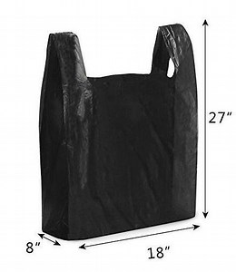 [Hot Item] HDPE Black Rubbish T-Shirt Plastic Bag Plastic Vest Carrier Bags