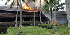 Kauai fire crews extinguish fire at historic Coco Palms Resort after two days