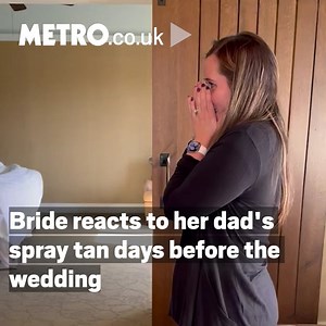 65K views · 207 reactions | A warning to everyone to NEVER get a spray tan close to a wedding  | Metro | Facebook