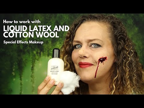 How to work with Liquid Latex and Cotton Wool | How to do Special Effects Makeup | Halloween Makeup