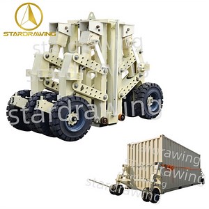 [Hot Item] Stardrawing 15ton Load ISO Container Self Loading Trailer Lifting Wheel System