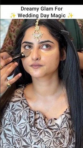 Glam look by the_tasmiya_makeup_artist | makeup tutorial step by step #shorts #makeup #nikah #bride