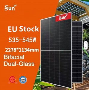 [Hot Item] Sunplus Bifacial Solar Panel for Solar Plant with CSA Us Stock