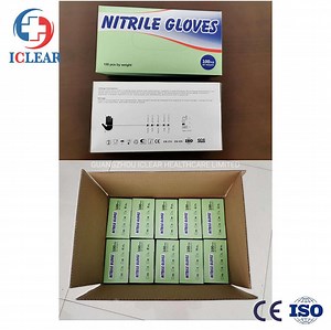 [Hot Item] ISO Powder Free Disposable Medical Nitrile Examination Gloves