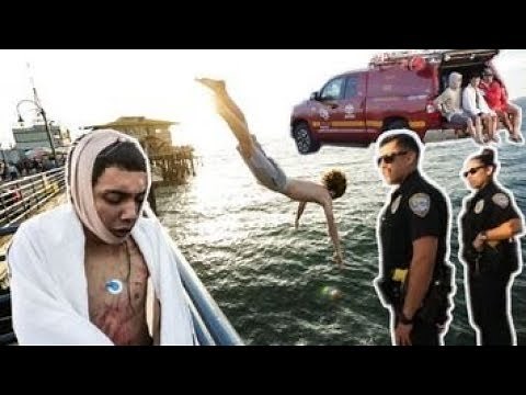 He Almost Died Pier Jumping!