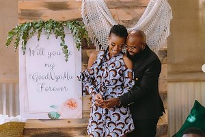 Moji Short Babaa proposes to longtime girlfriend, Nyawira Gachugi
