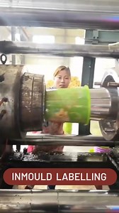 InMould Labelling by Hand 😍 #inmouldlabel #iml #injectionmoldingmachine | HassanPlas
