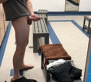 Jerking off at the YMCA