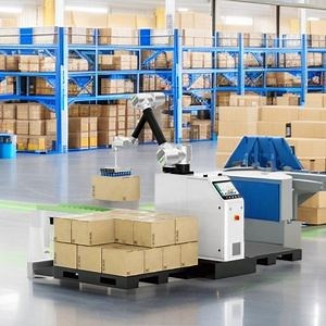 Automated Collaborative Palletizing Robot for Carton Picking and Placing
