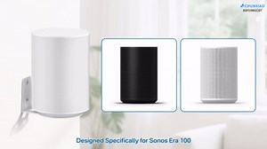 Pair of Speaker Mount for Sonos Era 100 Wall Mount White - Simple Metal Speaker Wall Mount for Sonos Era 100 Mount Bracket Easy to Install