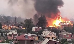 Incendies géants au Chili : des villes évacuées en urgence