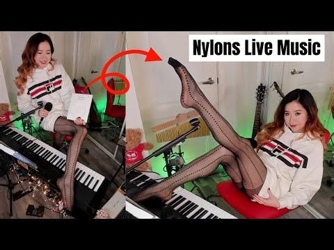 Backseam Pantyhose Try On Music! Full Fashioned Nylons stockings tights review legs feet soles toes