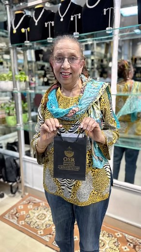 26 reactions | Celebrity Designer Razia ji at OSR JEWELLERS , thanks...