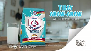 Patibkiren ti resistensya adda tallu nga balanced meals. Ag BEAR BRAND kada aldaw! Sigurado ka ditoy. Siento por siento. Ito ang may 100% Vitamin C, Iron and Zinc. Husto nga inadal ken napaneknekan! | BEAR BRAND Powdered Milk Drink